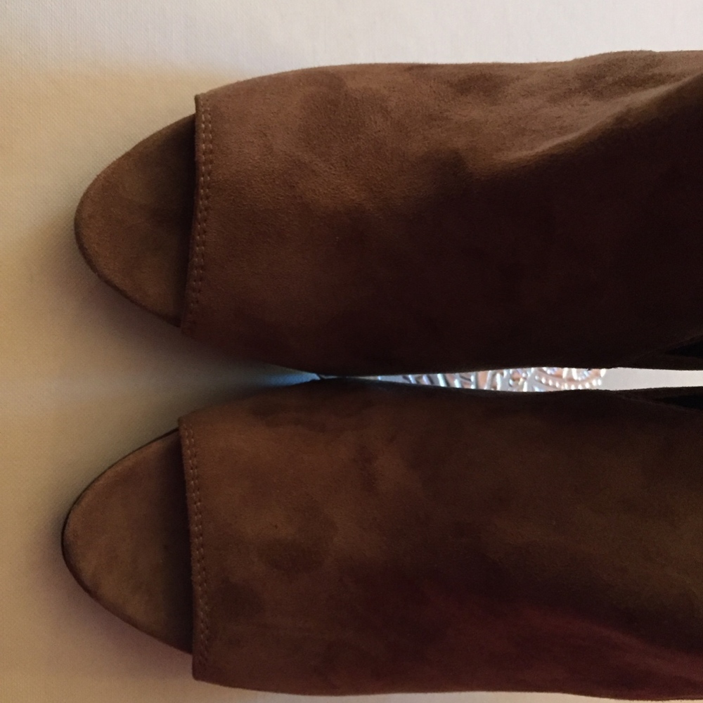 New Burberry Harbourne Open-Toe High Heel Bootie - Picture 6 of 9